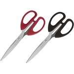 Ножницы Deli EM611 офисные 210мм ручки пластиковые сталь ассорти чехол с европодвесом