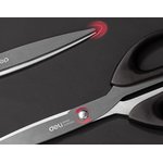 Ножницы Deli EM611 офисные 210мм ручки пластиковые сталь ассорти чехол с европодвесом
