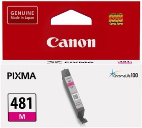 Фото 1/10 Картридж струйный Canon CLI-481M 2099C001 пурпурный для Canon Pixma TS6140/TS8140TS/ TS9140/TR7540/TR8540