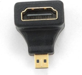 Угловой переходник HDMI-microHDMI, 19F/19M, золотые разъемы, пакет A-HDMI-FDML