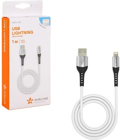 Кабель USB - Lightning Iphone/IPad 1м, белый Soft-Touch ACH-C-43