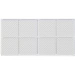 Мебельная накладка квадратная, размер 38х38 мм, 8 шт, полимерная, цвет белый 3609861