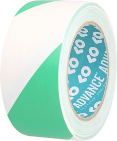 Фото 1/2 AT8 Green/White PVC 33m Hazard Tape, 0.14mm Thickness