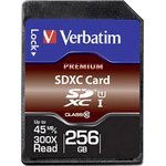 44026, 256 GB SDXC SD Card, Class 10, UHS-1 U1