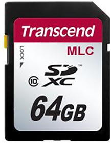 TS64GSDXC10M, 64 GB Industrial SDXC SD Card, Class 10