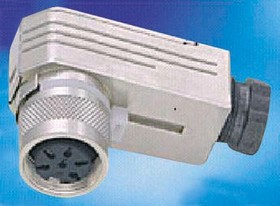 Фото 1/2 C09131F0081002, signalmate C091 8 Pole Right Angle M16 Din Socket, 5.0A, 100 V IP67, Cable Mount