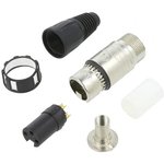 NC3FXCC, XCC Series - 3 pole female cable connector - RF-protected - gold ...
