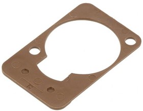 Фото 1/2 DSS-BROWN, XLR Connectors Labeling plate for D recptacles;brown