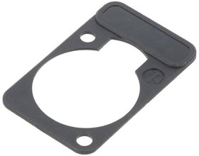Фото 1/3 DSS-BLACK, XLR Connectors Labeling plate for D recptacles;black