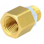 KQ2E04-02A, KQ2 Series Bulkhead Threaded-to-Tube Adaptor, Rc 1/4 Female to Push In 4 mm, Threaded-to-Tube Connection Style