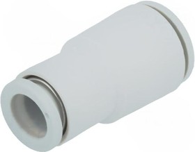 Фото 1/4 KQ2H08-10A, KQ2 Series Straight Tube-to-Tube Adaptor, Push In 8 mm to Push In 10 mm, Tube-to-Tube Connection Style