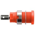 SEB 6450 Ni / RT, Red Female Banana Socket, 4 mm Connector, Tab Termination ...