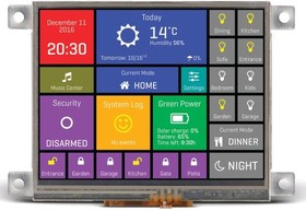 Фото 1/4 MIKROE-2276, MIKROE-2276 TFT LCD Colour Display / Touch Screen, 3.5in SVGA, 240 x 320pixels