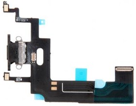 (iPhone XR) шлейф с разъемом зарядки для iPhone XR, черный