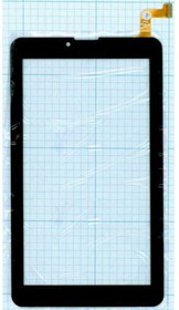Фото 1/2 Сенсорное стекло (тачскрин) DP070023-F1 V1.0 черный
