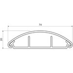 Кабельный канал напольный LO 75 KD LO 75_KD