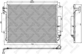 10-45660-SX, 10-45660-SX_радиатор кондиционера!\ Land Rover Discovery 4.0-4.4i 04
