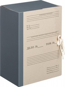Архивная складная папка 20 шт в упаковке 150 мм корешок бумвинил 1047279