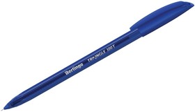 Фото 1/2 Шариковая ручка Triangle 100T синяя, 0.7 мм, трехгранная, игольчатый стержень CBp_07105