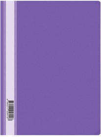 Фото 1/2 Пластиковая папка-скоросшиватель А4, 120 мкм, фиолетовая с прозрачным верхом Fms16-7_11693/ 254242