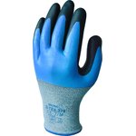 SHOS3762, Grey Polyester, Stainless Steel Cut Resistant Work Gloves, Size 7, Small, Nitrile Coating