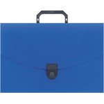 Папка портфель пласт. A4/06 40мм синий 112337