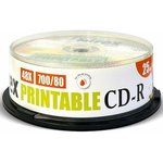 Диск CD-R Mirex 700Mb 48x Cake Box Printable (25шт) (200932)