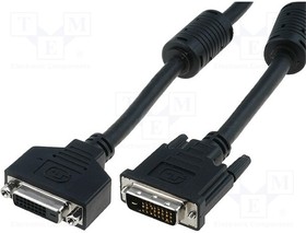 AK-320200-050-S, Cable; dual link; DVI-D (24+1) socket,DVI-D (24+1) plug; 5m
