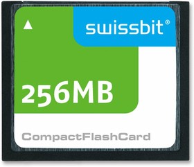 SFCF0256H1BK1MT- I-MS-553-SMA, CARD, COMPACTFLASH, 256MB