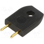 D3086-98, Circuit Board Hardware - PCB SHORTING LINK PLUG BLACK INSULATED