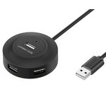 20277_, Разветвитель USB UGREEN CR106 (20277) USB 2.0 Hub 4 Ports. Длина 1 м/черный