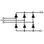 3х фазный диодный мост схема