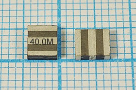 Кварцевый резонатор 40000 кГц, корпус C04741C3, точность настройки 4000 ppm, марка ZTTCS40,0MX, 3C