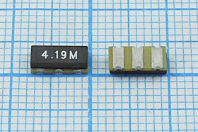 Керамические резонаторы 4.19МГц, SMD 7.4x3.4мм с двумя контактами; №пкер 4190 \C07434C3\\4000\ /-20~80C\ZTTCC4,19MG\MEC