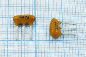 Керамические резонаторы 4.3МГц с тремя выводами; №пкер 4300 \C08x3x06P3\\ \\ZTT4,3MT\3P