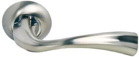 Дверная ручка "Сон" MH-15 SN/CP, цвет - белый никель/ хром 9008950