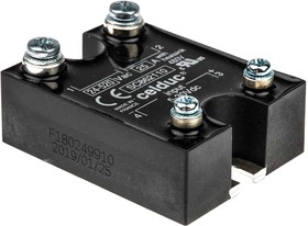 Фото 1/4 SC862110, SC8 Series Solid State Relay, 25 A Load, Panel Mount, 400 V rms Load, 30 V dc Control