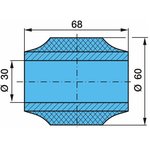 05.113.96.05.0, 05.113.96.05.0_ сайлентблок реактивной тяги !(рм) 30x60x68 \BPW