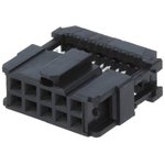 1658622-1, 10-Way IDC Connector Socket for Cable Mount, 2-Row
