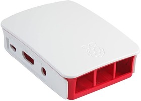 Фото 1/3 Official Raspberry Pi 3 Case [red/white], Официальный корпус для Raspberry Pi 3 красно-белый