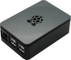 Фото 1/3 Raspberry Pi Case [Black] (ASM-1900036-22), Корпус для Raspberry Pi B+/2В/3В/3B+