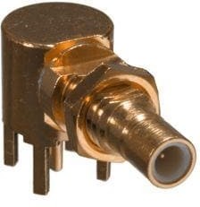 131-3701-341, RF Connectors / Coaxial Connectors PC R/A JCK BLKHD GLD