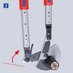 KN-9532038, Кабелерез с трещоткой, ø 38 мм (280 мм², MCM 550), длина 570 мм ...