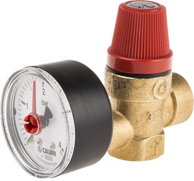 CA-RS/313430, 3bar Pressure Relief Valve With Female G 1/2 in G Female Connection and a G 1/2 Exhaust Port