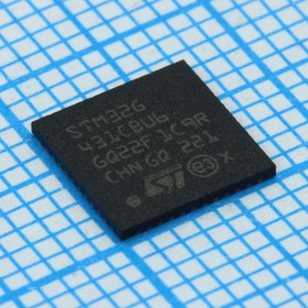 Фото 1/2 STM32G431CBU6, Микроконтроллер 32-бит ядро ARM Cortex M4 RISC 128кБ Флэш-память 3.3В 48-Pin UFQFPN EP лоток