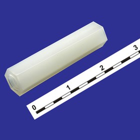 Стойка для печатных плат, длина 25 мм, резьба М3, S5, пластик, проходная, марка HTP-325