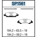 SP1561, Колодки тормозные ESCALADE/ SUBURBAN 07-12/TAHOE 07-12 пер SANGSIN BRAKE