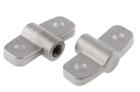 Фото 1/2 Silver Wing Clamping Knob, M10, Threaded Hole