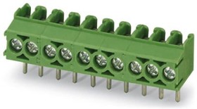PCB terminal, 15 pole, pitch 3.5 mm, AWG 26-16, 17.5 A, screw connection, green, 1984895