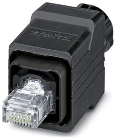 1657834, RJ45 connector - IP67 - with push/pull interlocking - plastic housing - 1 Gbps - 8-pos. - QUICKON fast connection ...